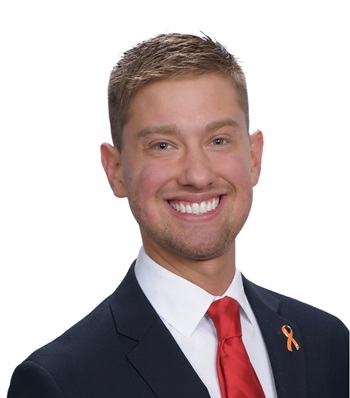 Josh Hayes smiling.