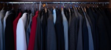 Coats at charlies career closet.