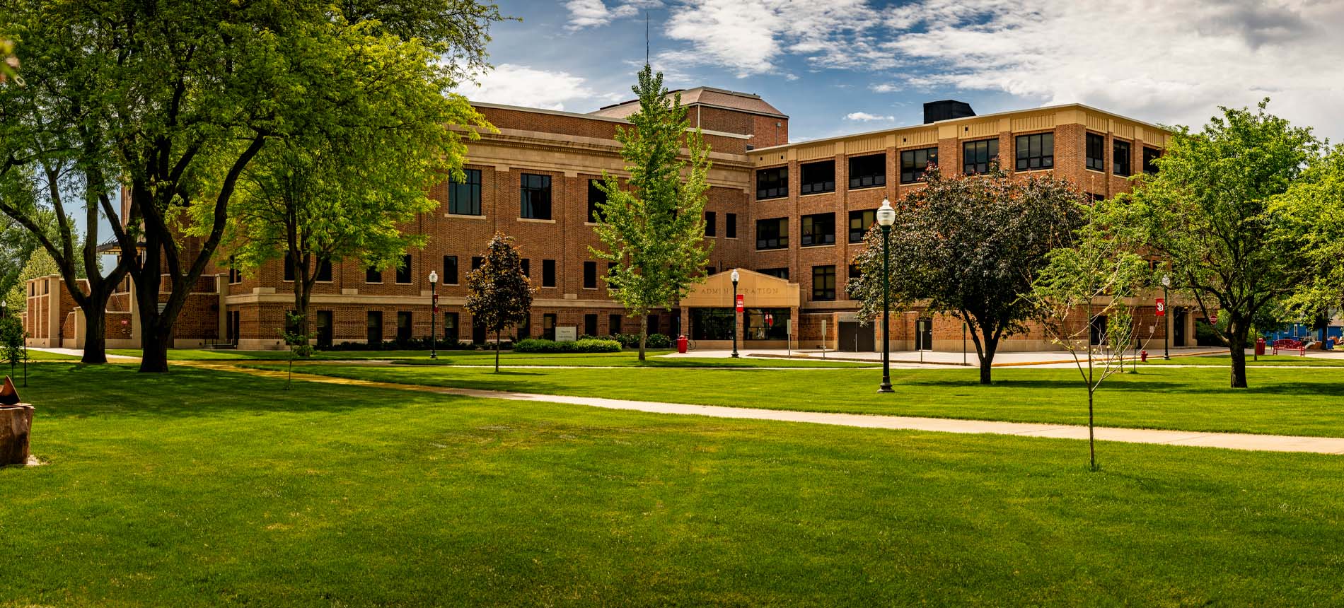 Exterior of Slagle Hall.