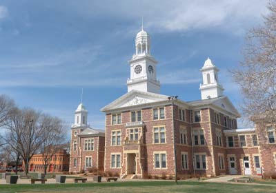Exterior front of Old Main.