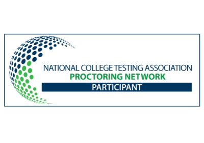Text that says National College Testing Association Proctoring Network Participant.