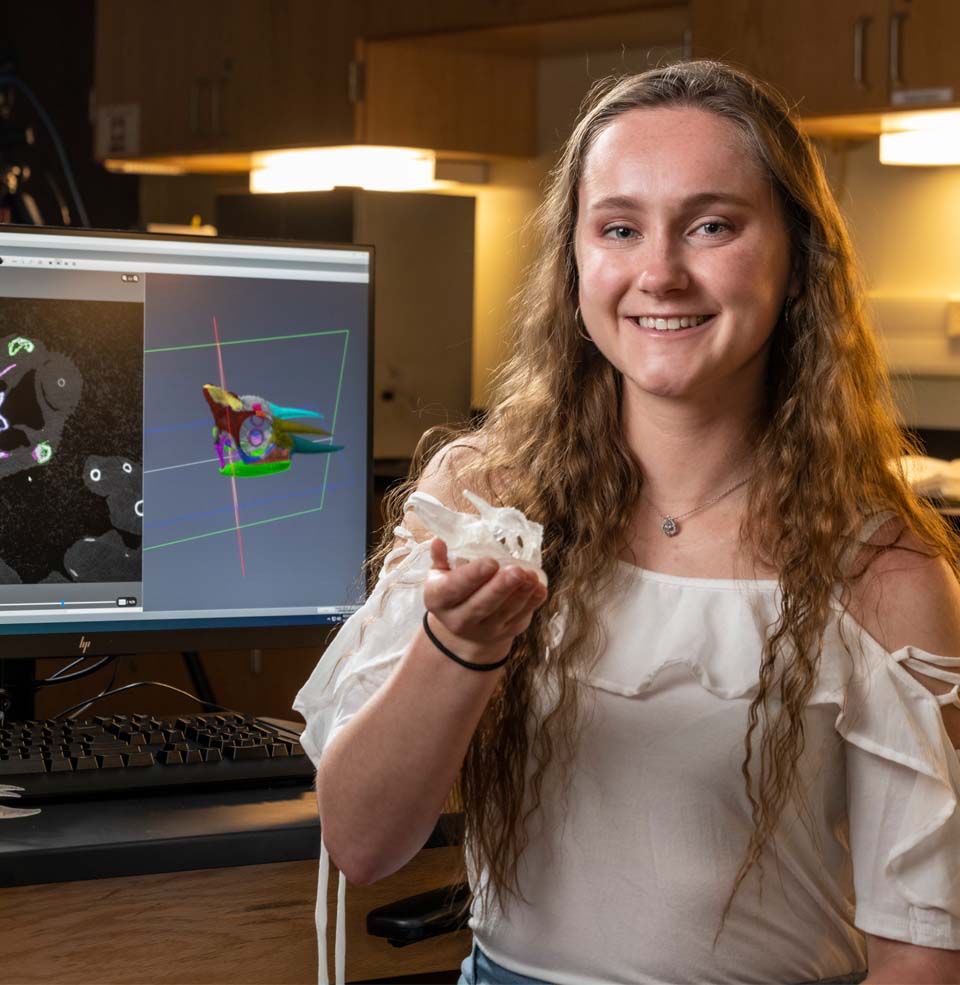 Biology student portrait