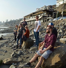 Group of Students on a Trip Abroad