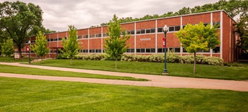 Exterior view of Delzell education building
