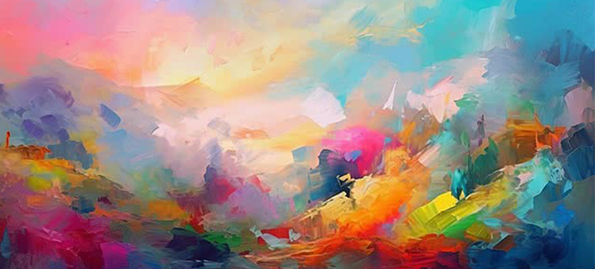 A multicolor oil painting background