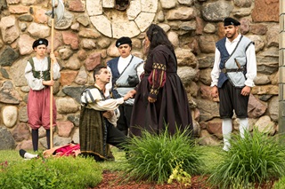 Theatre production of Shakespeare in the park