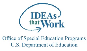 Text that says Ideas that work. Office of Special education programs US Department of Education.
