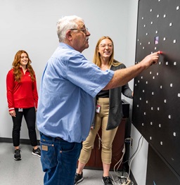 Two Female Occupational Therapy Students Utilizing State-of-the-Art Facilities