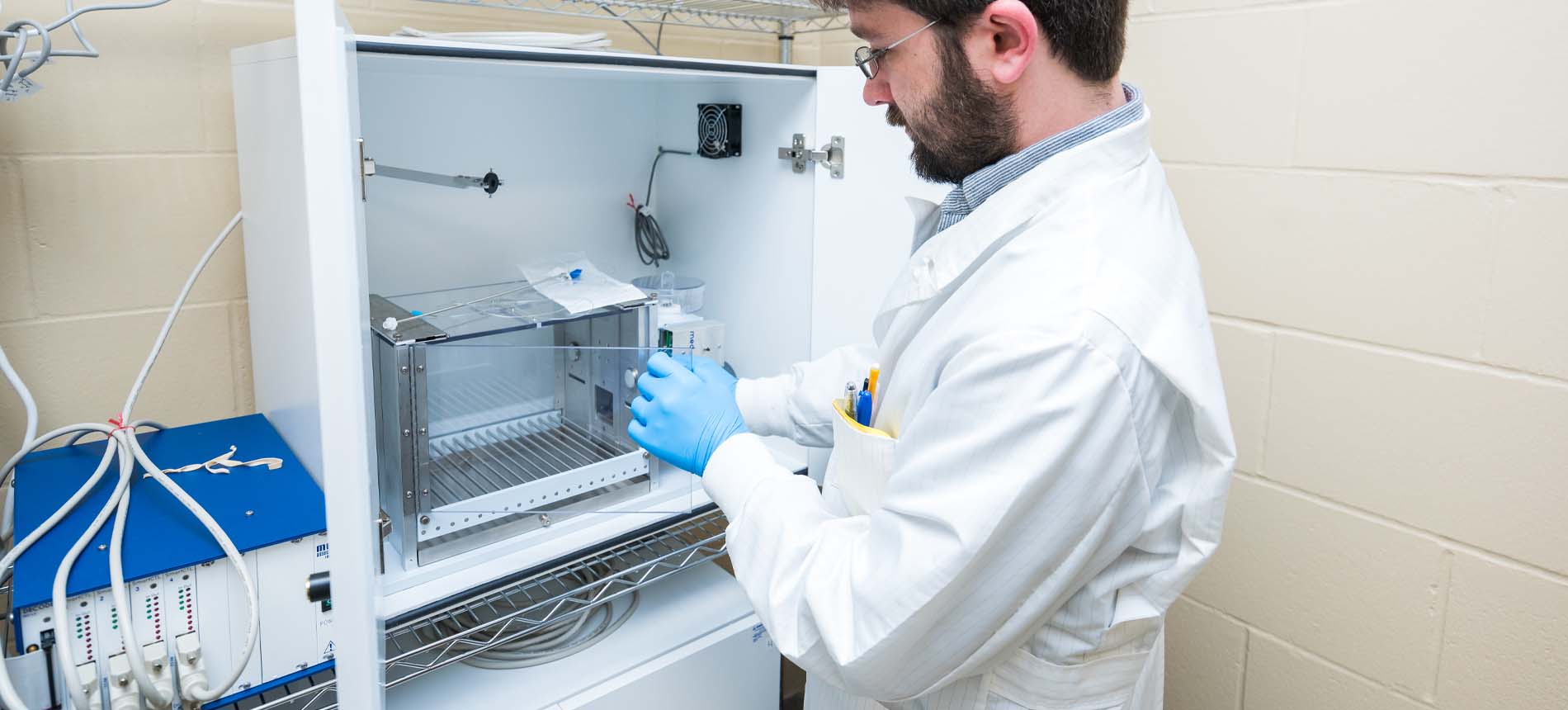 Male Research Utilizing Equipment in Behavioral Core Facility.