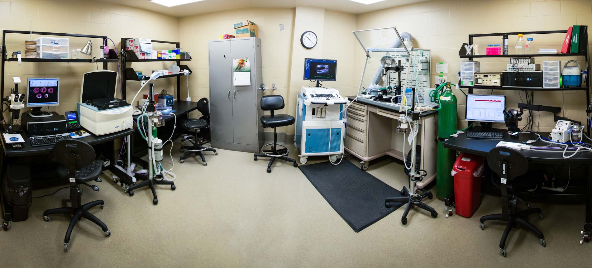 Interior of the Physiology Core Facility.