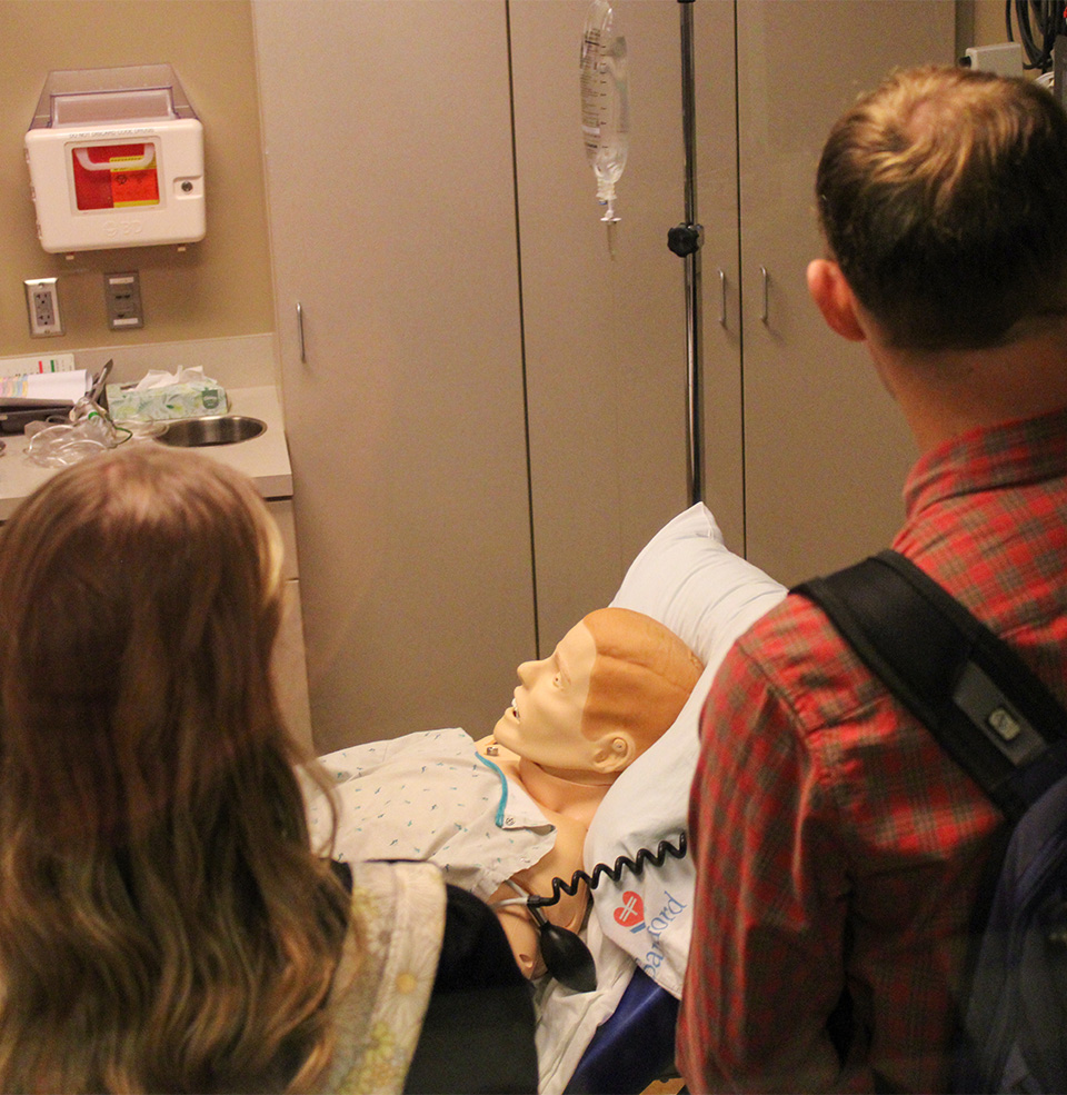 Students in the Parry Center studying.