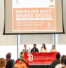 A panel at a Business Analytics event.