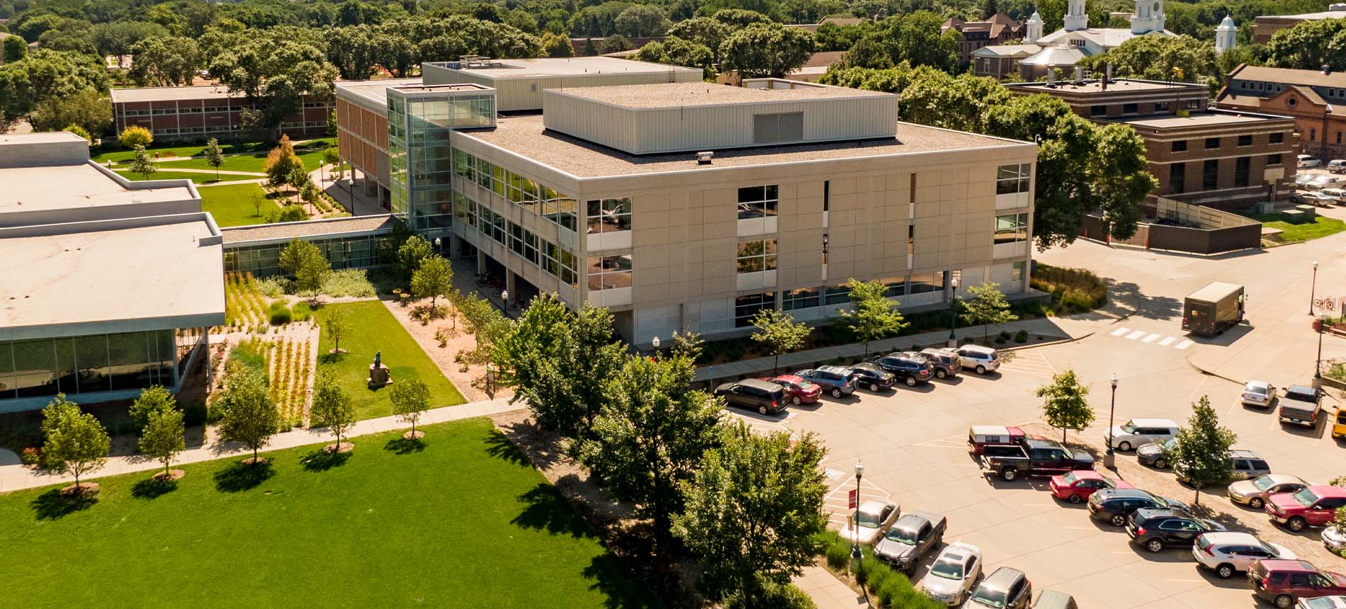 Aerial View of I.D. Weeks Library