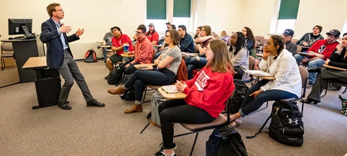 Dusty Johnson Speaking to a Class