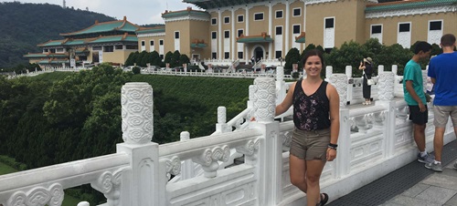 Student Seeing the Sights While Studying Abroad