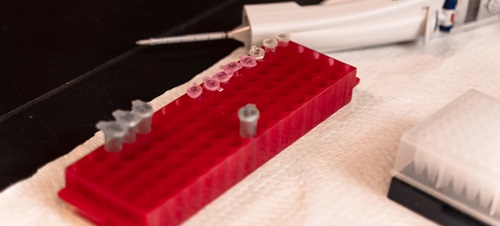 Lab Equipment on a Table.