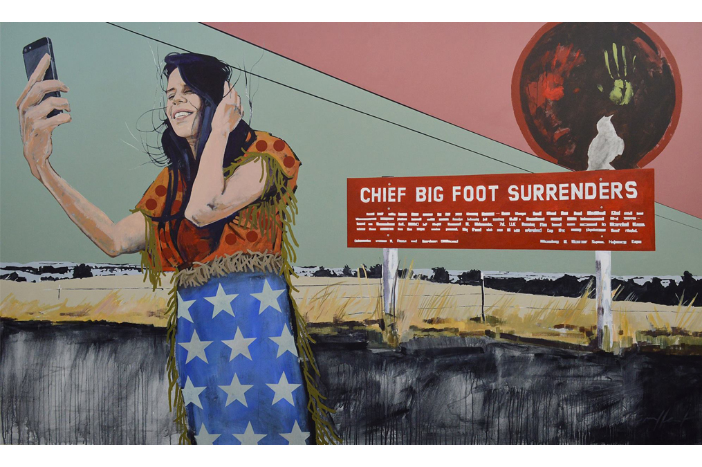 A USD student's paint artwork.