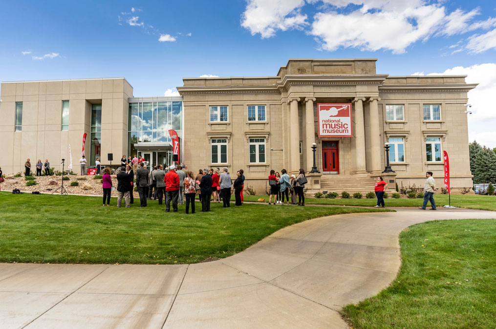 The ribbon cutting of the national music museum.