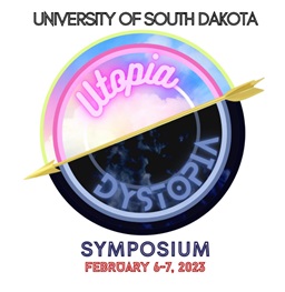 The Utopia/Dystopia Symposium logo.