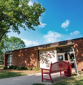 Exterior of Burgess Hall