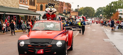 Charlie riding in the Dakota Days parade.