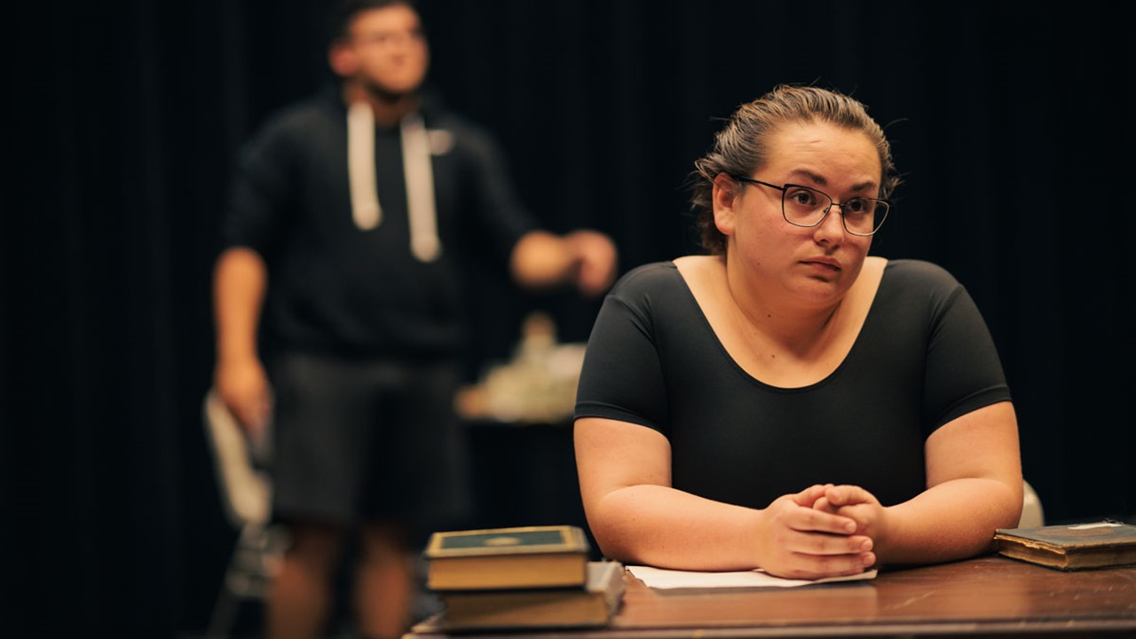 USD students Meg Cook and Zach Lopez in the production of Daddy Long Legs USD students Meg Cook and Zach Lopez in the production of Daddy Long Legs