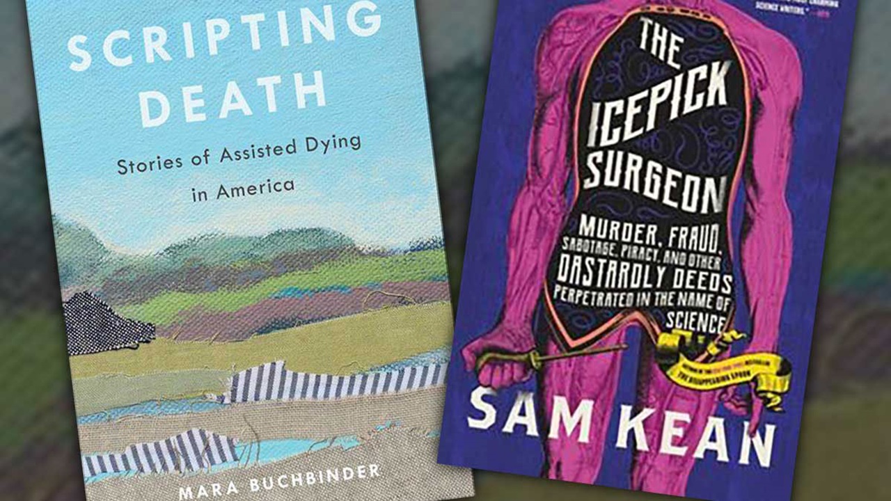 A photo of the books, Scripting Death and The Icepick Surgeon A photo of the books, Scripting Death and The Icepick Surgeon