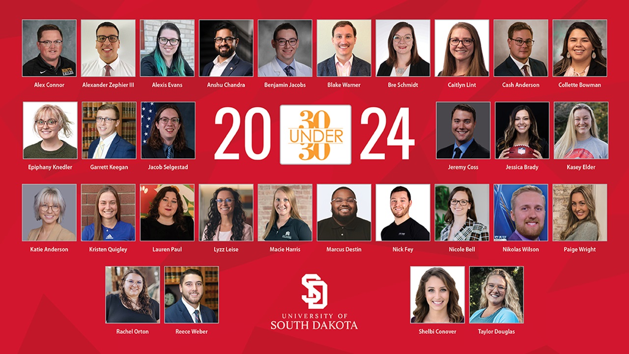 A composite showing the headshots of all 2024 30 Under 30 recipients