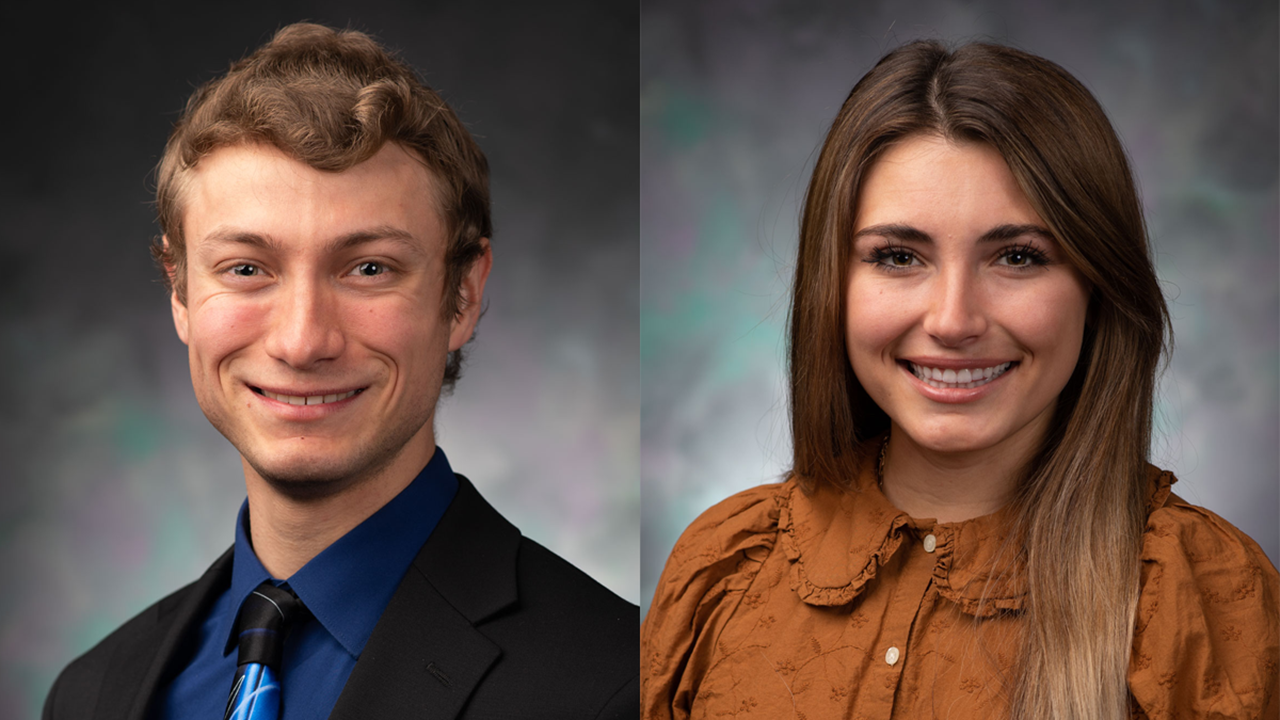 Headshots of Gaven Bowman and Kaihlen Smith.