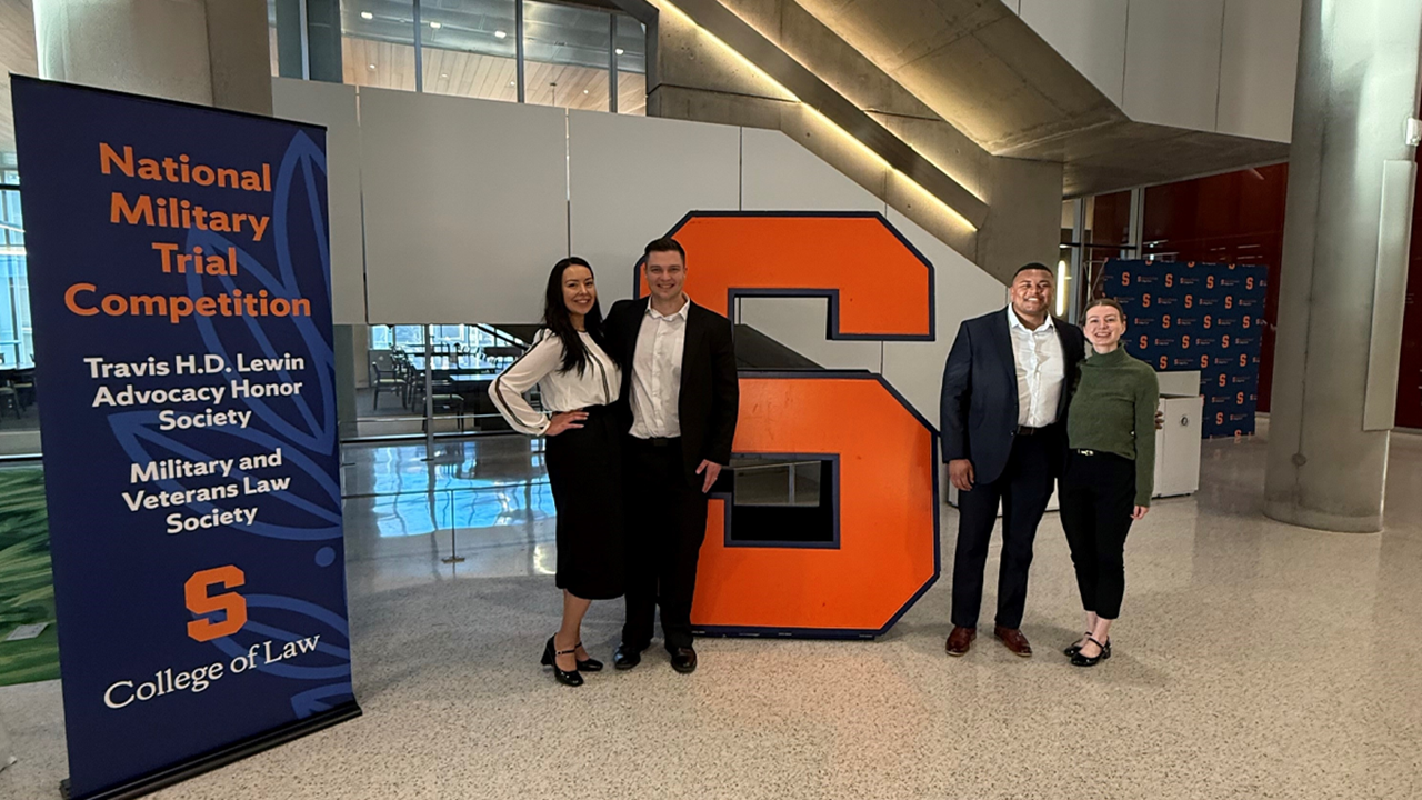 USD Knudson School of Law students at the National Military Justice Competition.