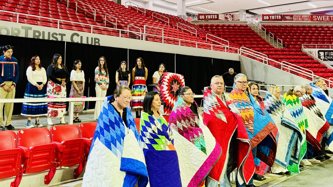 The USD School of Education Honors Native Alumni at 13th Annual Native Alumni Dinner Hosted by Tiospaye Student Council.