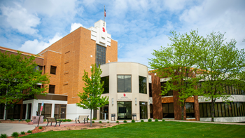 The USD Sanford School of Medicine and School of Health Sciences building.