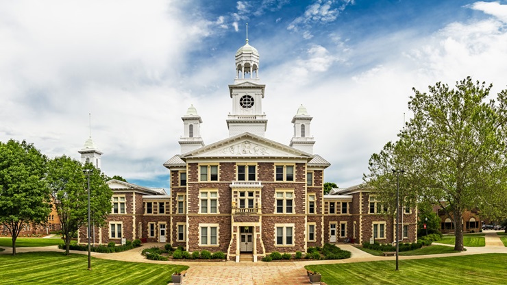 Old Main in summer