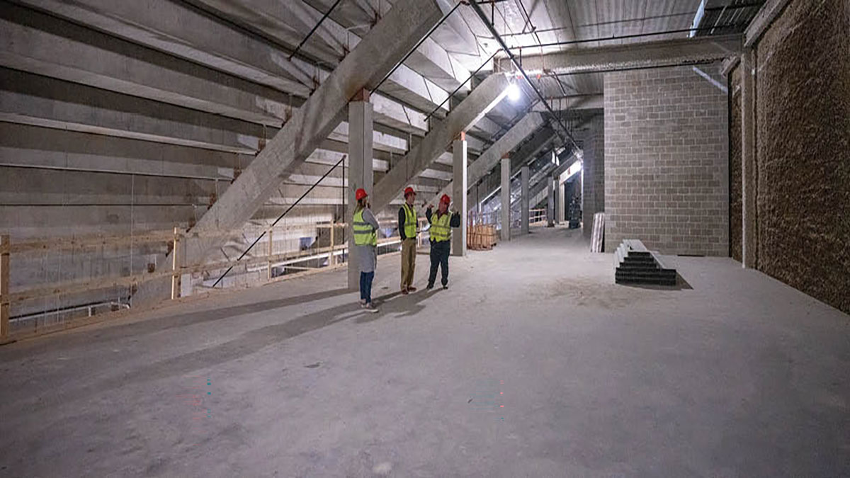 A view of the DakotaDome's new west side under construction.