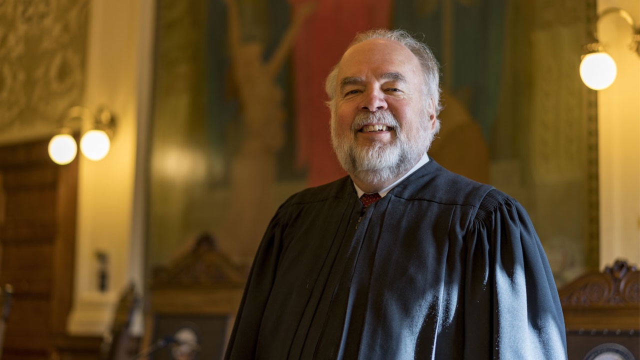 South Dakota Chief Justice David Gilbertson smiling at the camera. South Dakota Chief Justice David Gilbertson smiling at the camera.