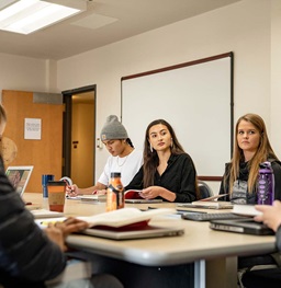Students studying.