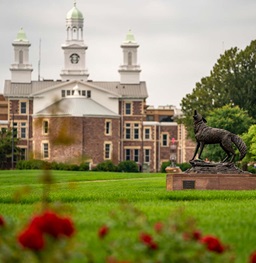 Old Main front campus.