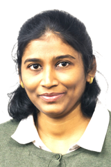 A headshot of Vijayalakshmi Saravanan. 