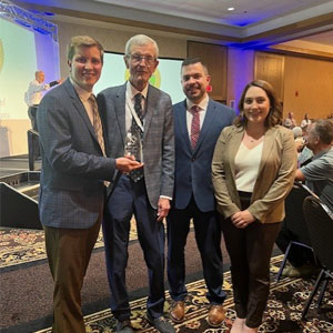 Robert Riter Jr. receives the Marshall McKusick Award at the South Dakota State Bar Association Annual Convention.