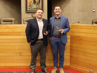 Professor Tyler Moore, J.D., was awarded the prestigious John Wesley Jackson Faculty of the Year Award, and Professor Christopher Healy, J.D., was recognized as the 2026 Adjunct Professor of the Year.