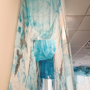 The front of the art piece, Murmur(ation), from Amy Fill, USD gallery director.