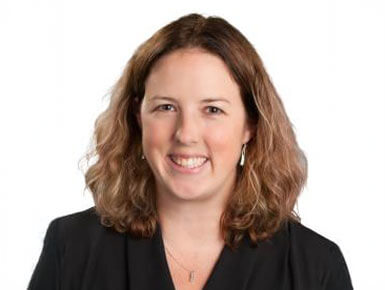 Lisa MacFadden, Ph.D., director of biomechanics research and professor of practice in the Department of Biomedical Engineering.