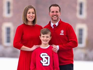 Jon Schemmel with his wife, Heidi, and son, Jamison.