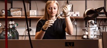 Female Researcher Working in a Lab